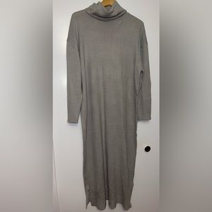 Grey sweater dress